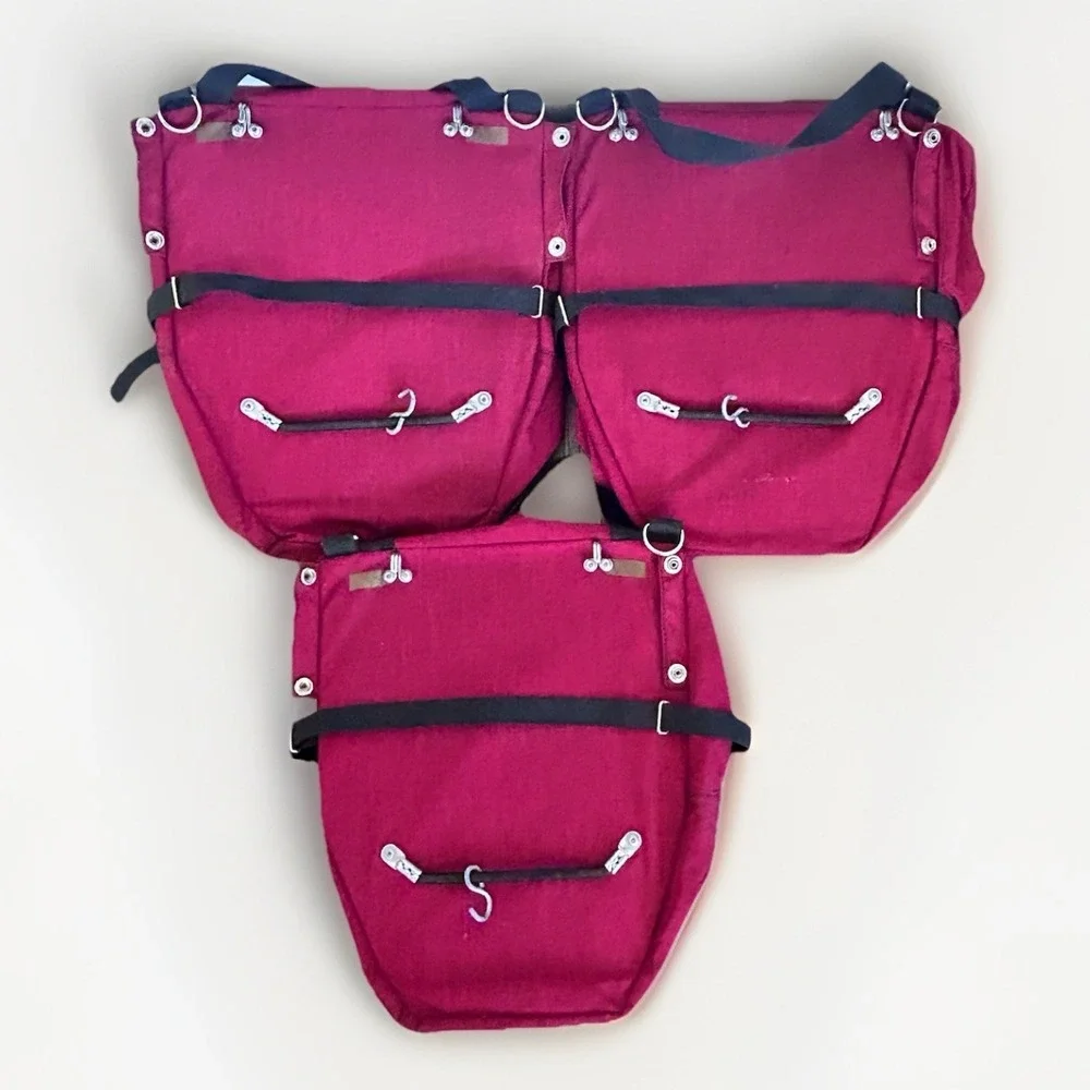 Vintage Lone Peak Packs Touring Commuter Cycling Canvas PANNIERS Front/Rear Bags